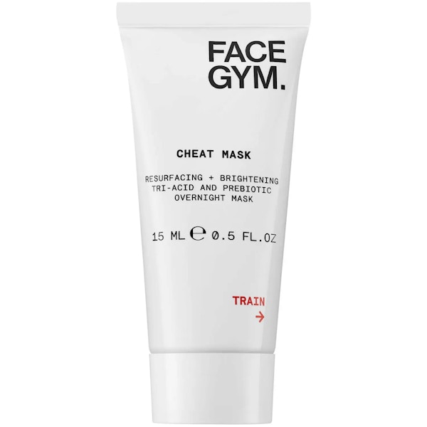 Face Gym Cheat Mask Resurfacing and Brightening Tri-Acid and Prebiotic Overnight Mask, £25