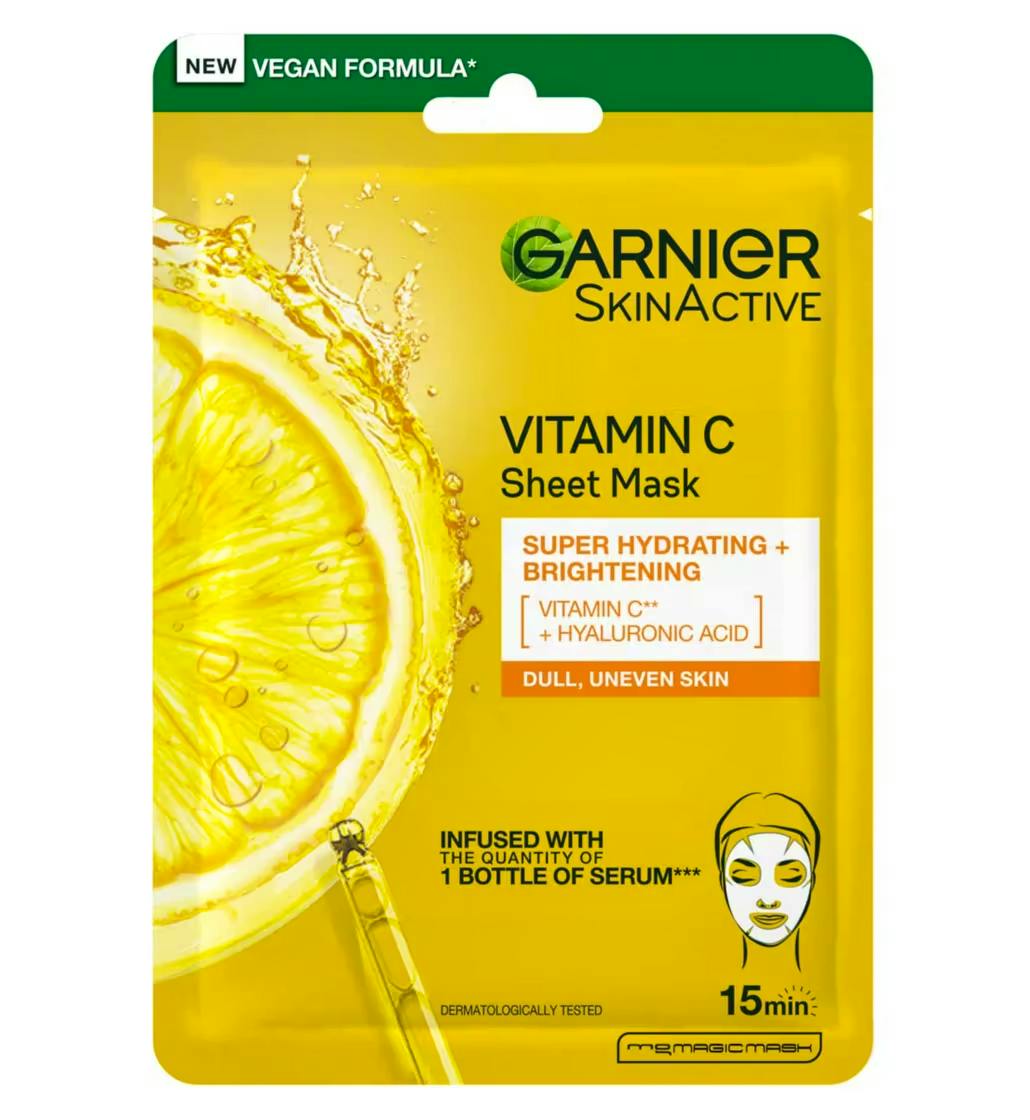 Garnier Brightening Vitamin C Sheet Mask, £3.50
