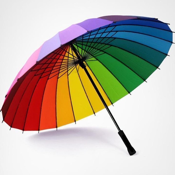 The Brolly Store Rainbow Umbrella, £36.99