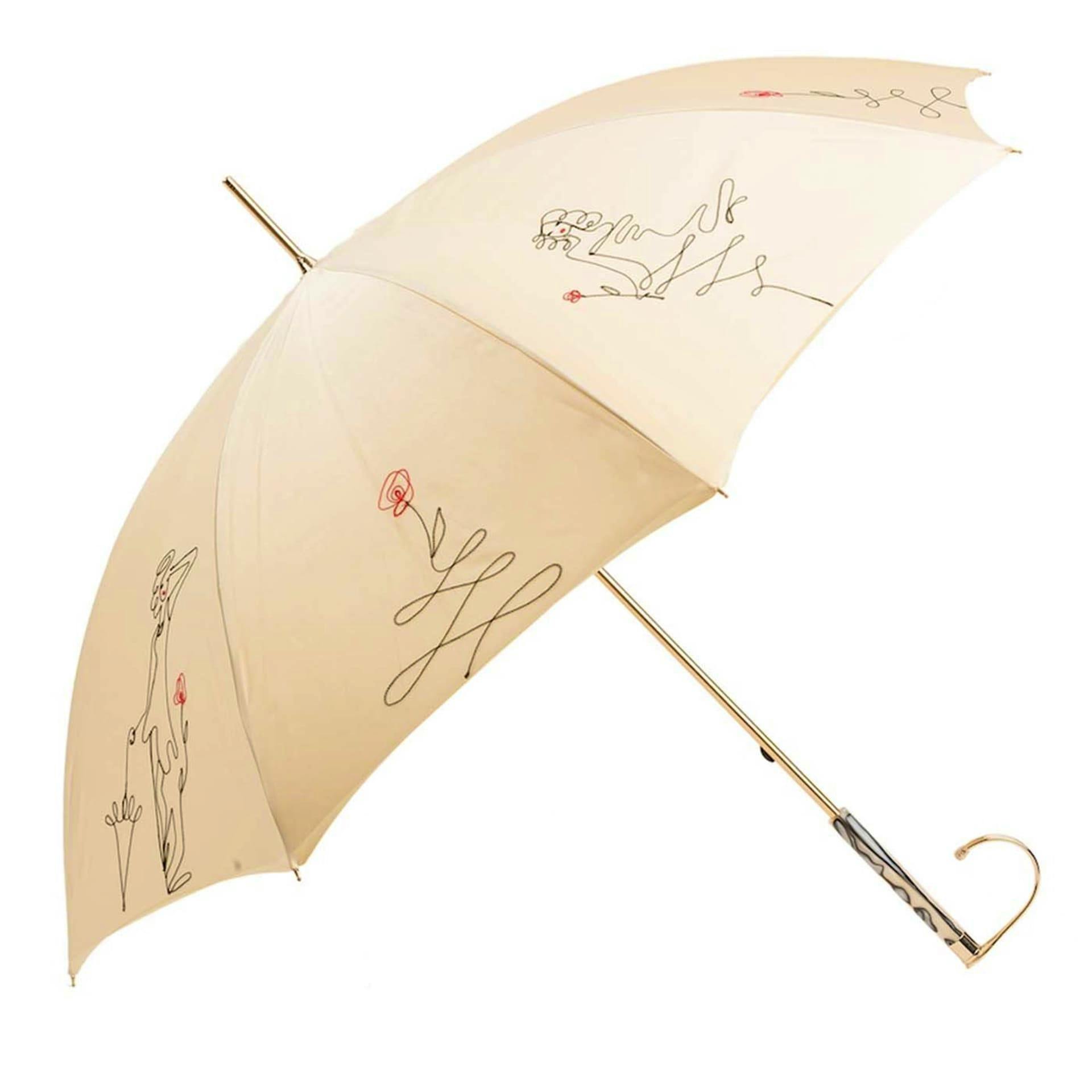 Artmest Ivory Sketch Umbrella, £235