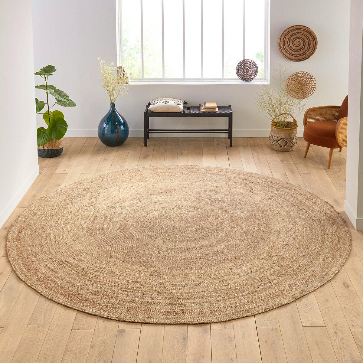 Aftas Round Jute Rug £95