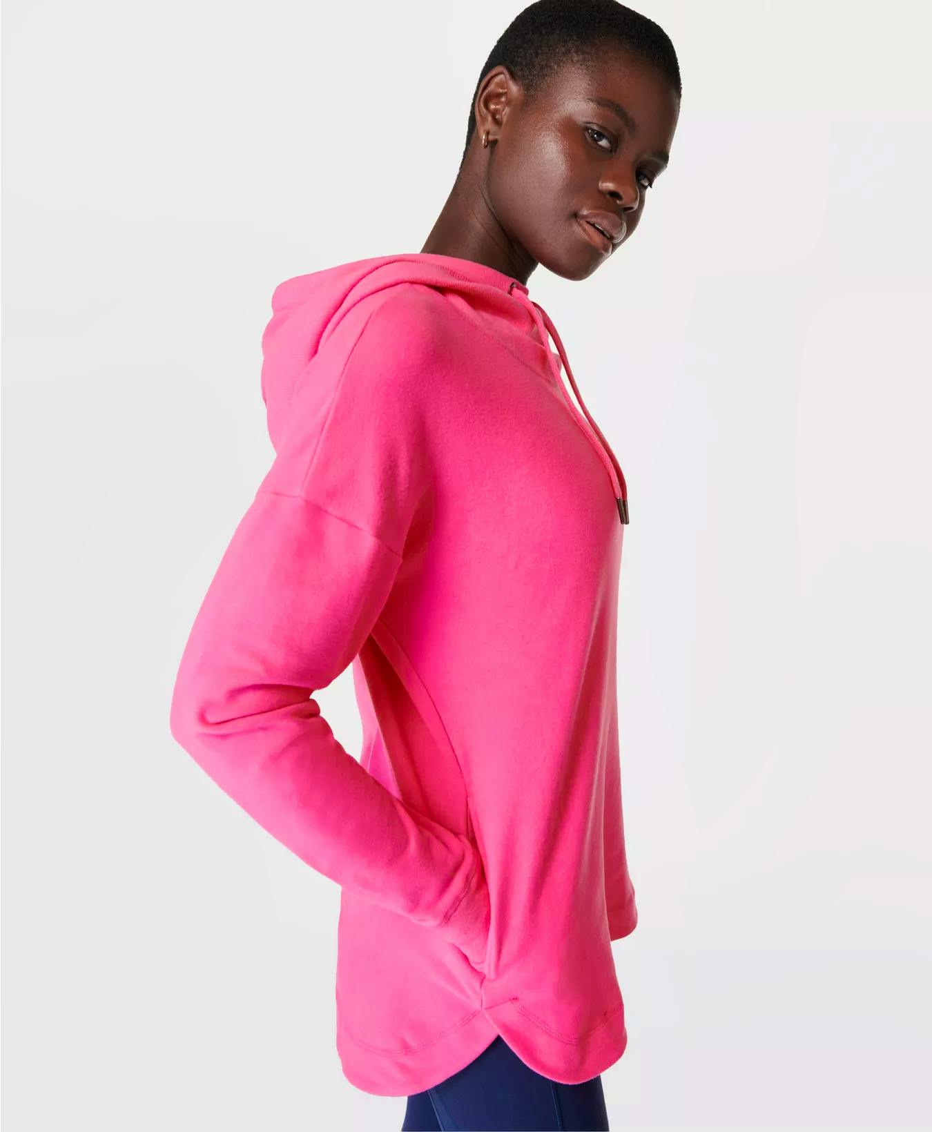 Sweaty Betty Escape Luxe Fleece Hoody – Camellia Pink, £120