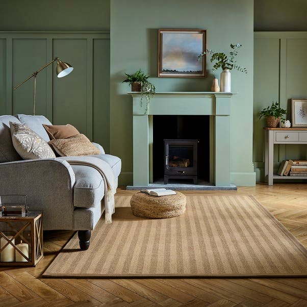 Dunelm Herringbone Jute Border Rug, £55-£399