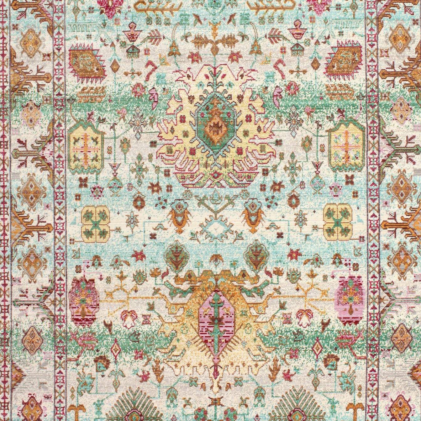 Rugvista Aventi-Turquoise/Multicolor Rug, £209