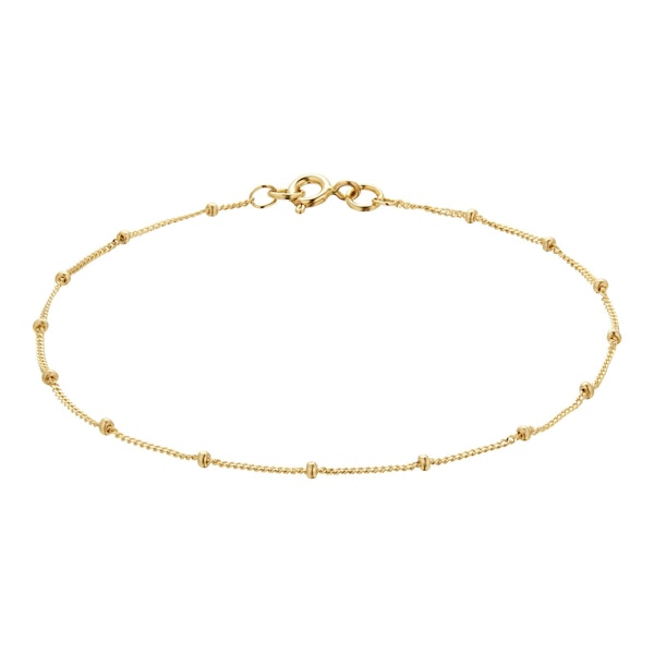 Goldsmiths 9ct Yellow Gold Beaded Chain Bracelet £75
