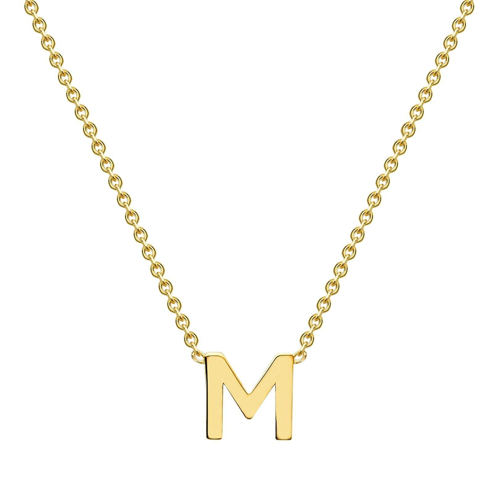 Goldsmiths 9ct Yellow Gold Letter M Pendant £75