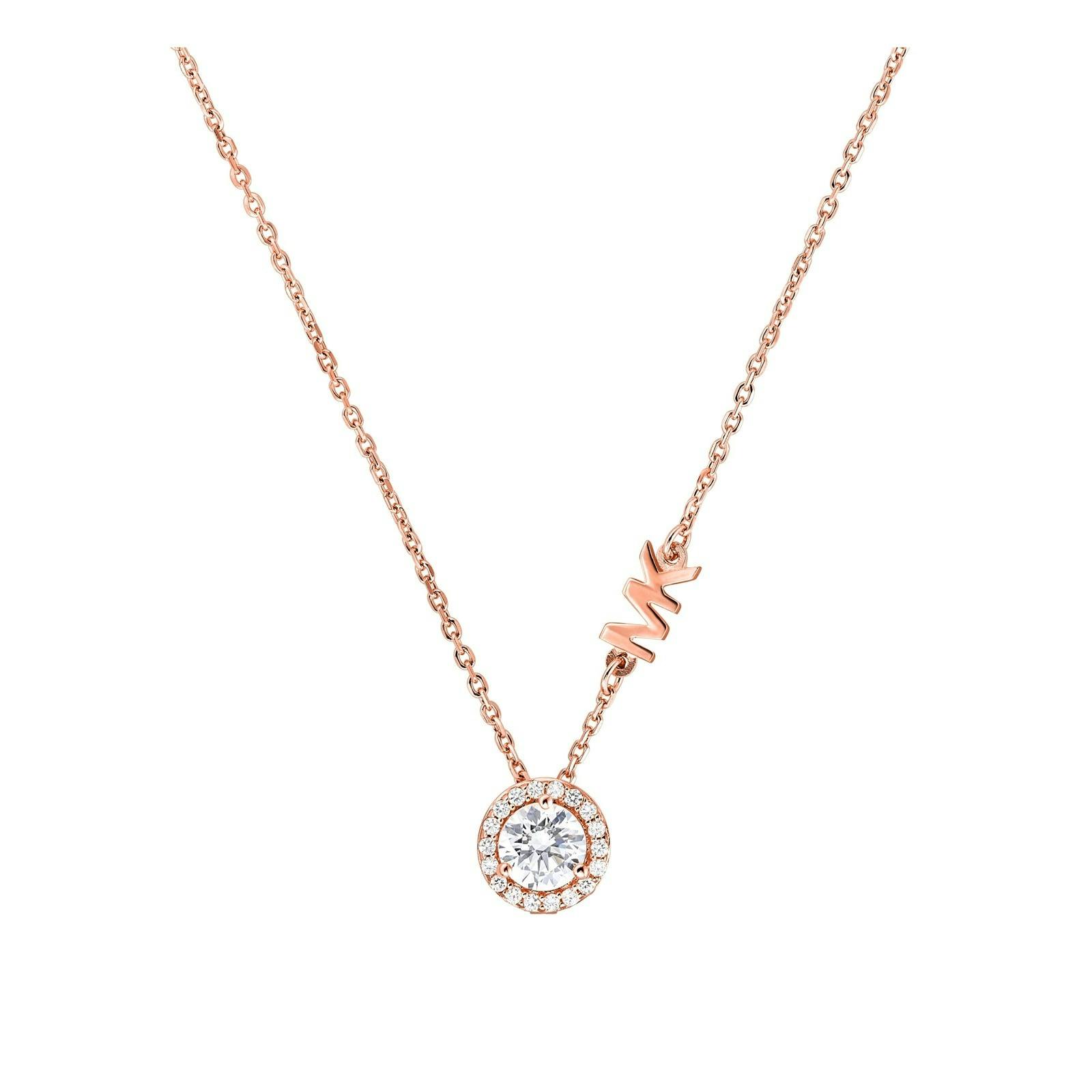 Michael Kors Custom Rose Gold Tone Cubic Zirconia Necklace £115