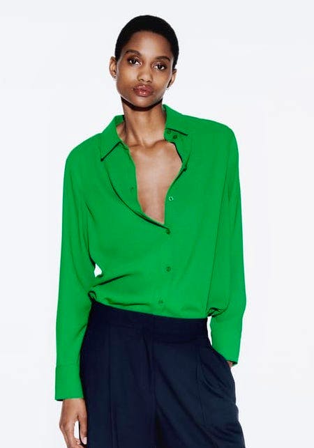 Zara Crepe Shirt, £30