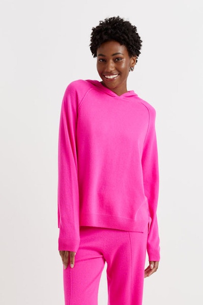 Chinti & Parker Hot Pink Wool/Cashmere Hoodie, £95
