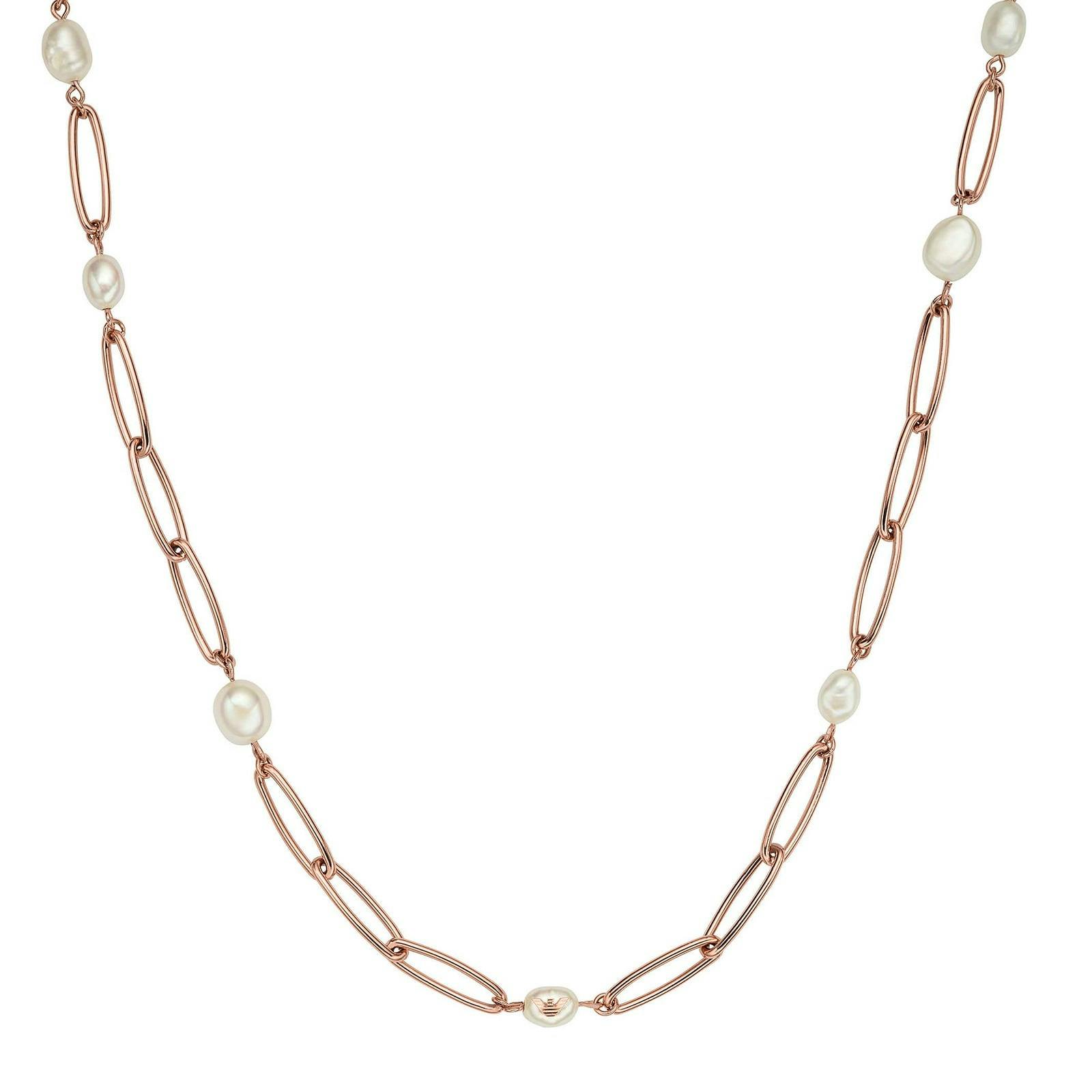Emporio Armani  Rose Gold Coloured Pearl Necklace £125