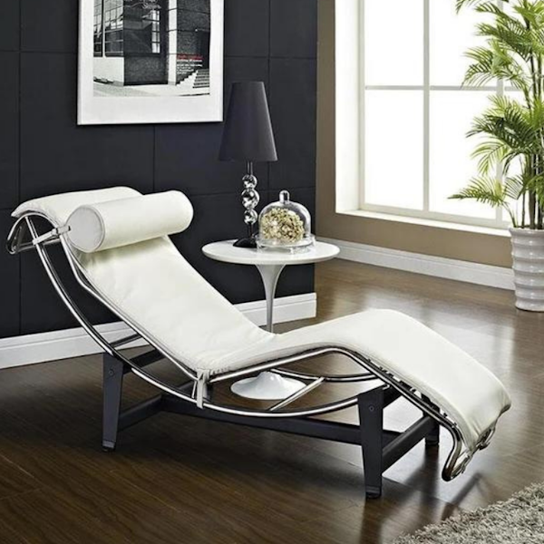 Onske LC4 Style Chaise Longue In Premium Leather, £795