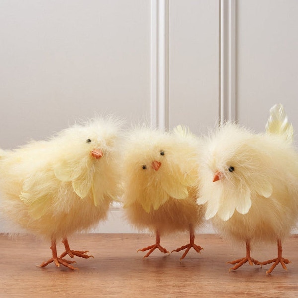 Oscar and Tilly Set of Three Fluffy Yellow Chicks, £13.99