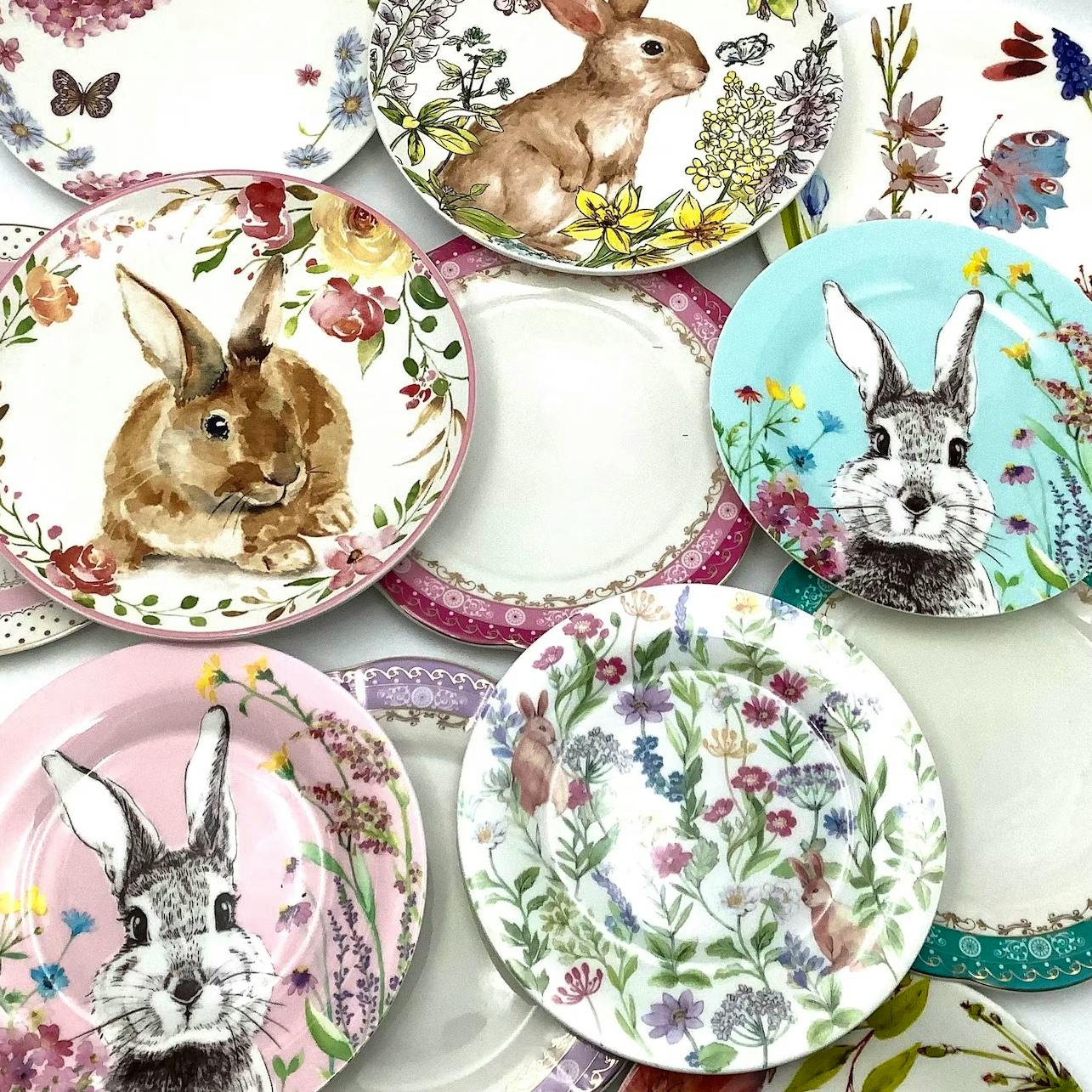 Etsy Easter Spring Plates, £15.90
