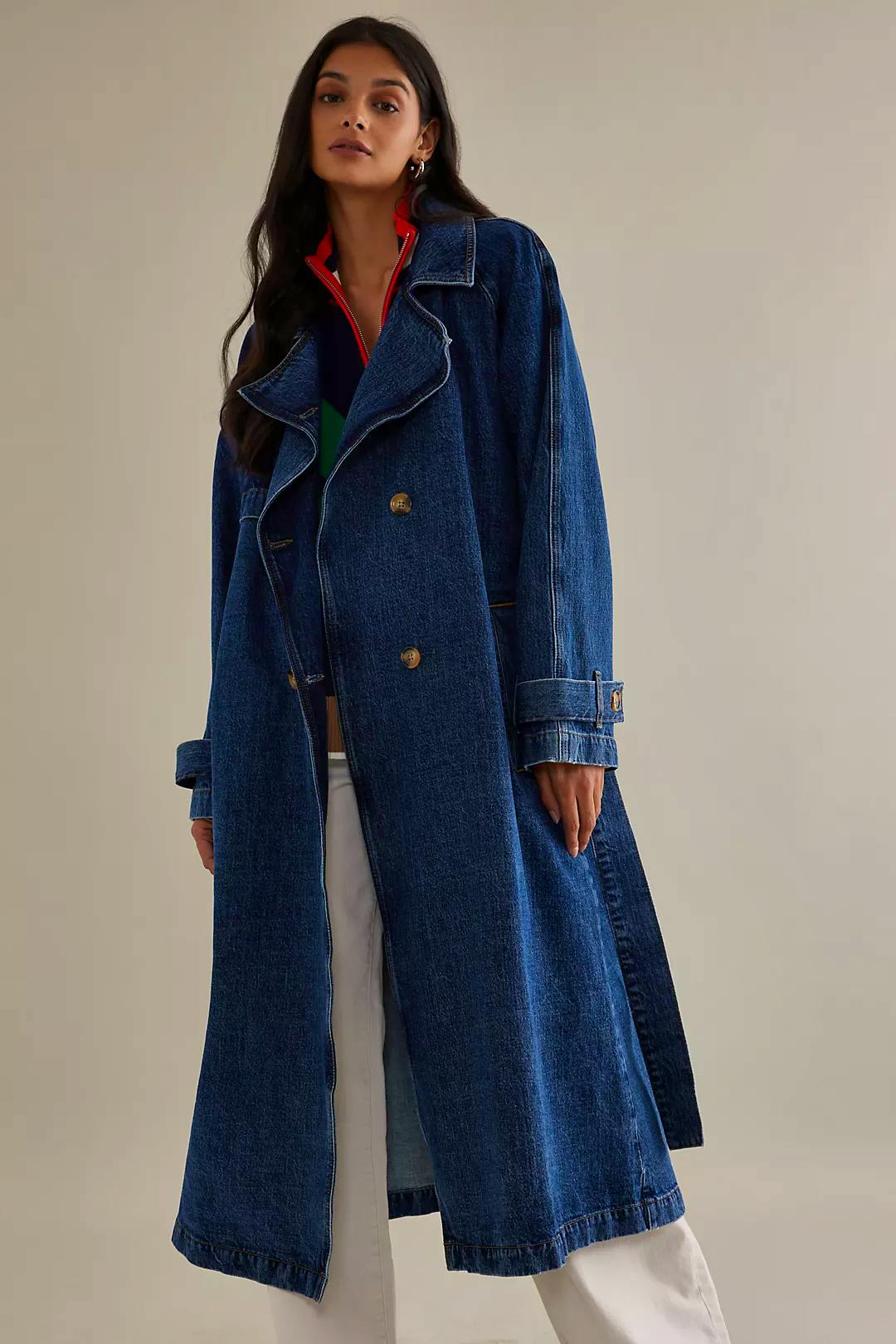 Anthropologie Denim Belted Trench Coat, £175