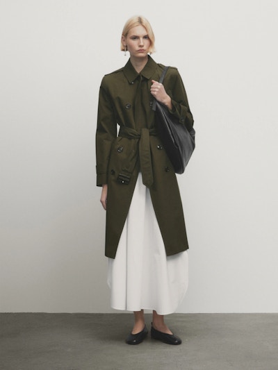 Massimo Dutti Trench Coat With Belt, £199