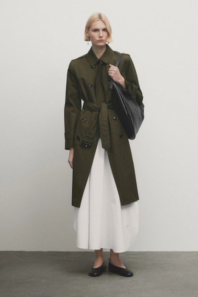 Massimo Dutti Trench Coat With Belt, £199