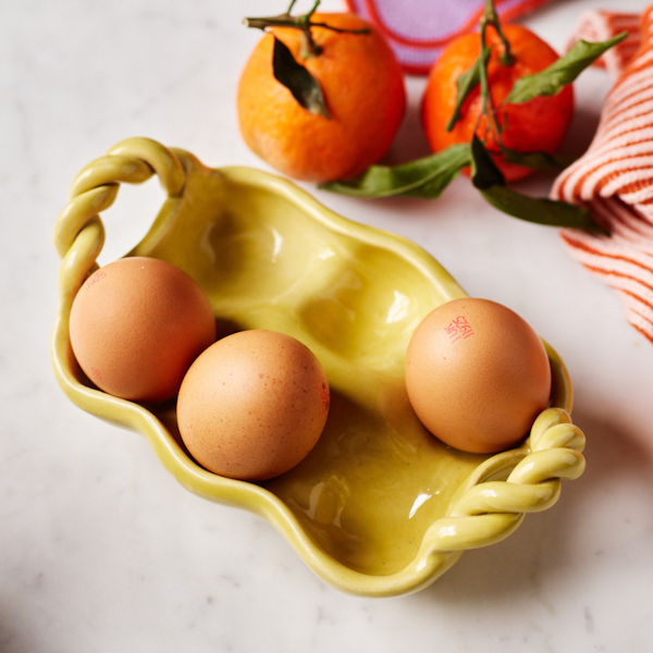 Quinn Says Ceramic Egg Tray in Yellow, £38.50
