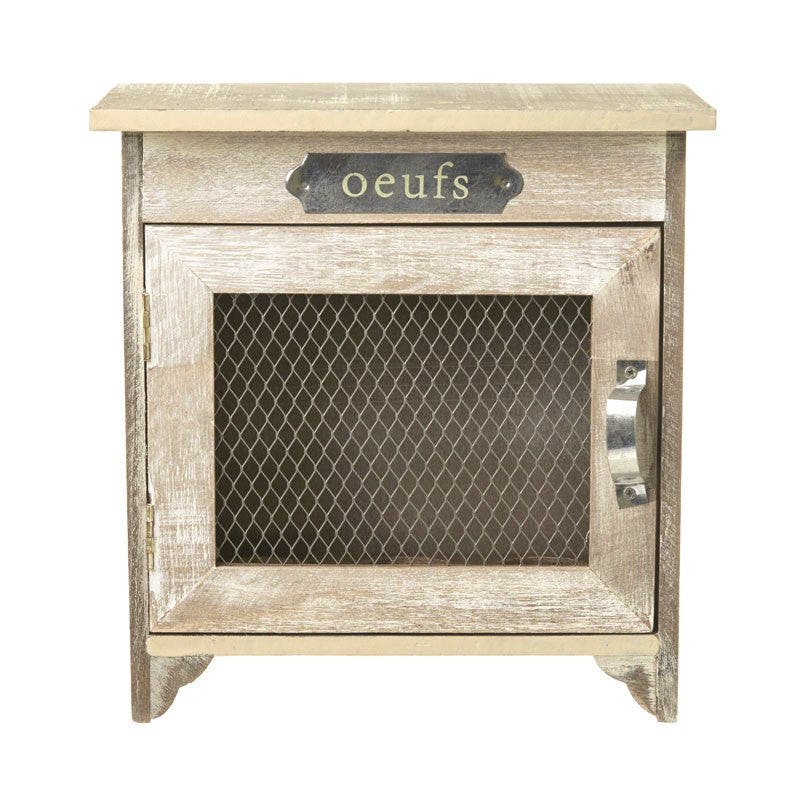 The Useful Shop Wooden Oeufs Egg Cupboard with Mesh Door, £19.50
