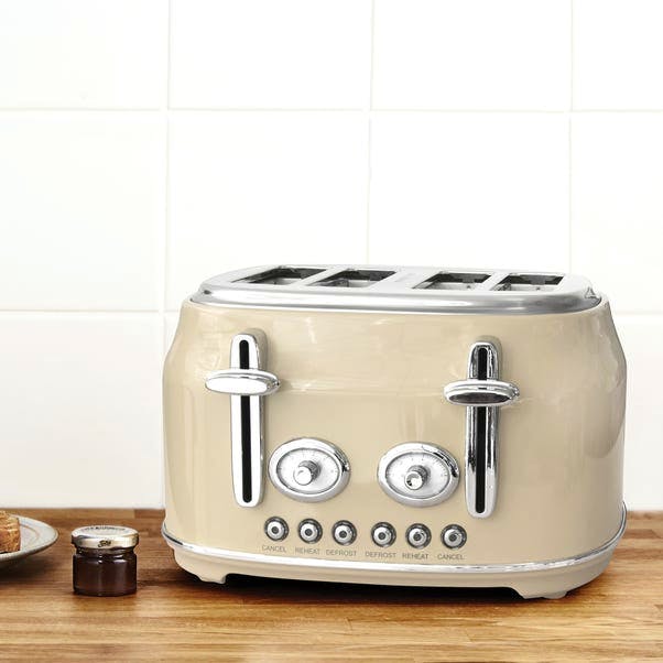 Retro Cream 4 Slice Toaster £45