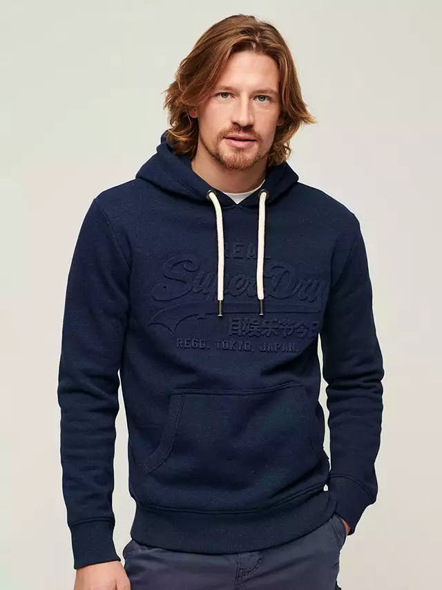 John Lewis Superdry Embossed Vintage Logo Hoodie, £59.99