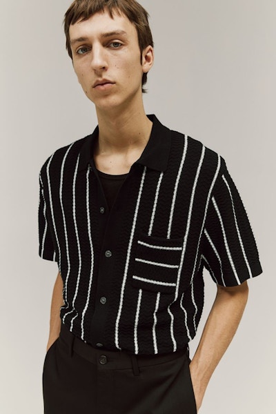 H&M Regular Fit Textured-Knit Shirt, £37.99