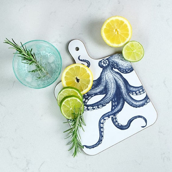 Cream Cornwall Octopus Mini Chopping Board, £12