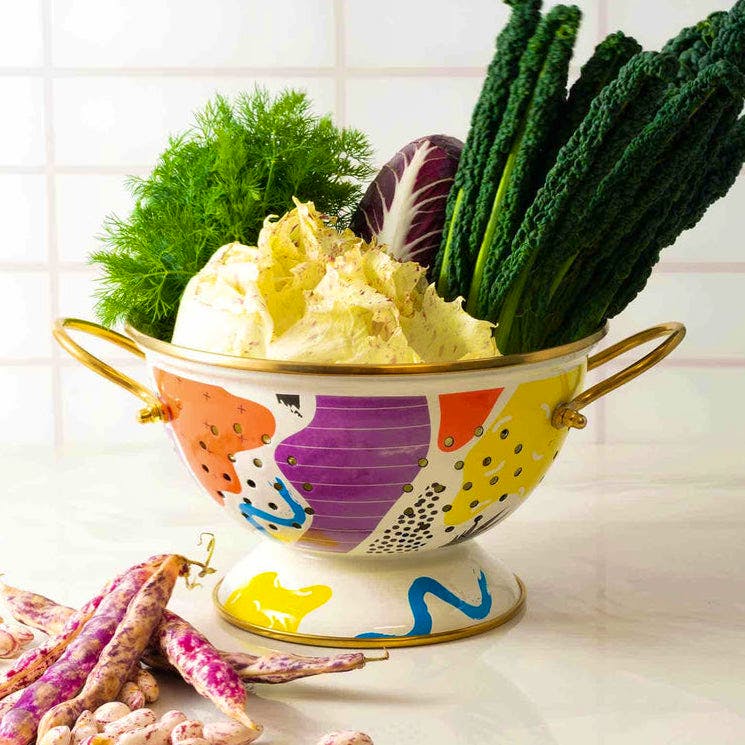 Sous Chef Abstract Enamel Colander, £49.99
