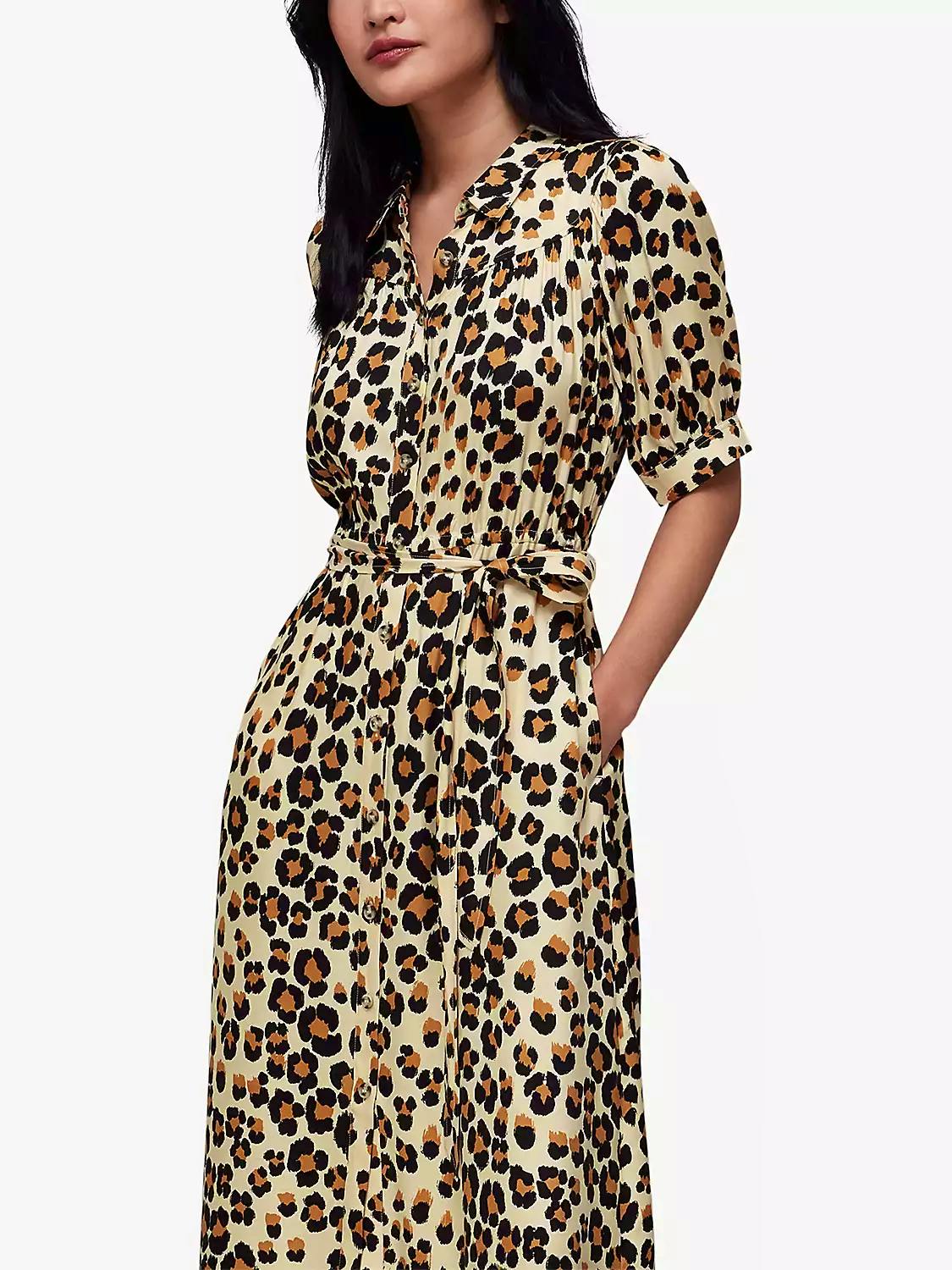 John Lewis Whistles Painted Leopard Midi Dress, £109 (was £169)