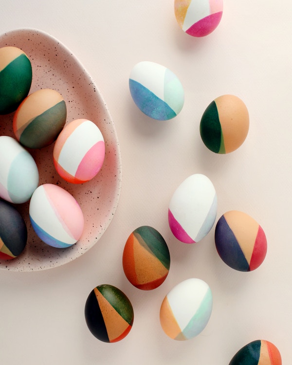 Colour-Blocked Eggs