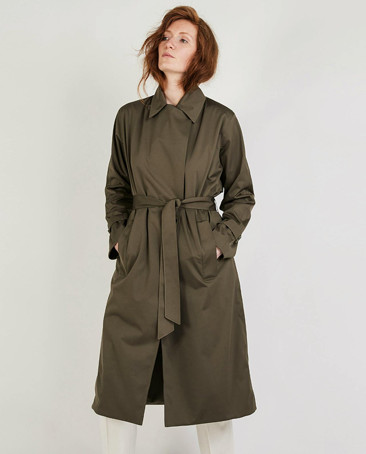 Protected Species Waterproof Trench Dark Olive, £249