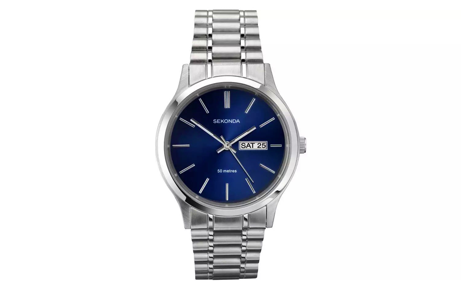 Argos Sekonda Men’s Blue Dial Stainless Steel Watch, £24.99