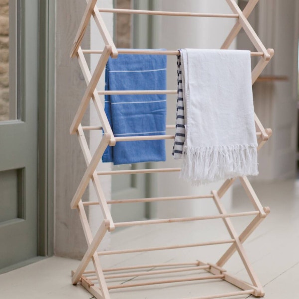 Not On The High Street Folding Wooden Clothes Horse, £60