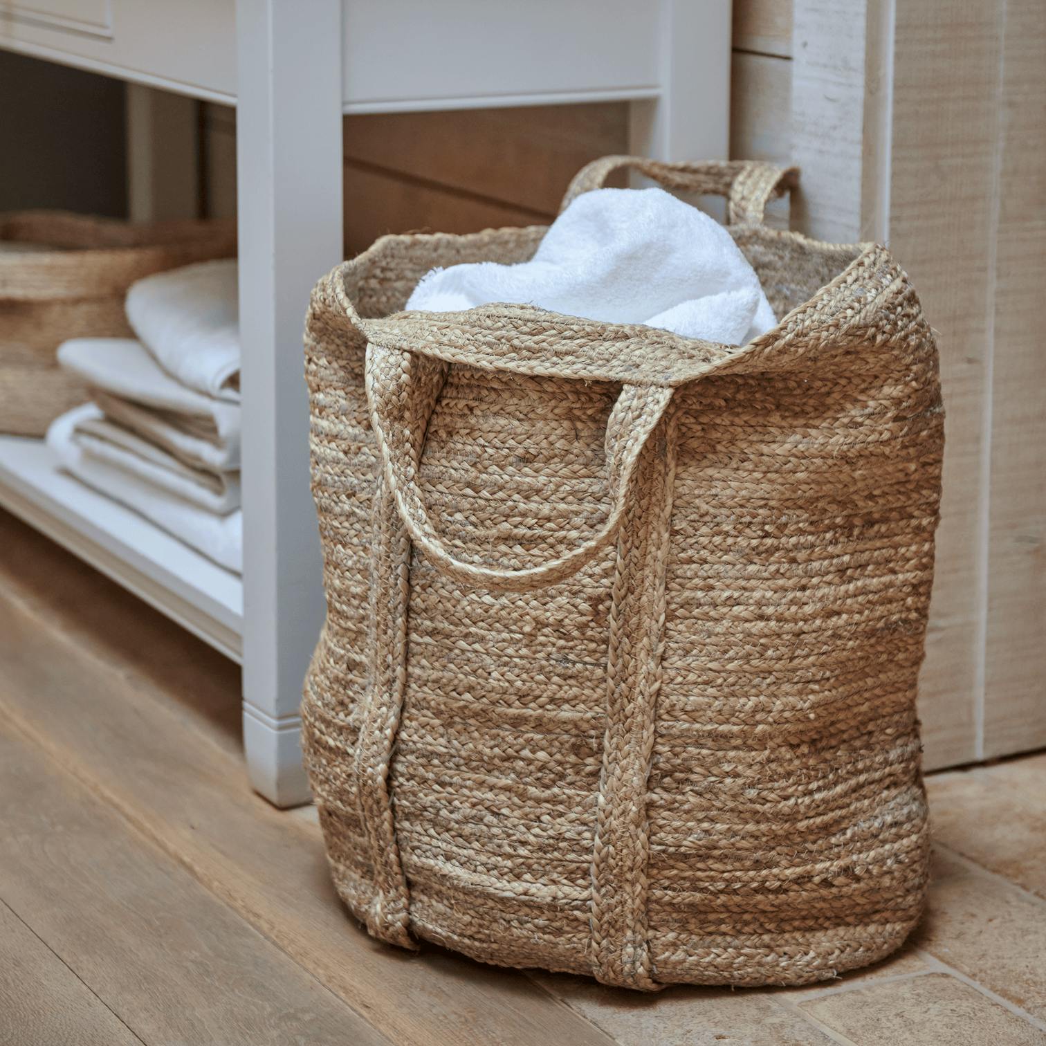 Neptune Arbroath Jute Laundry Basket, £55