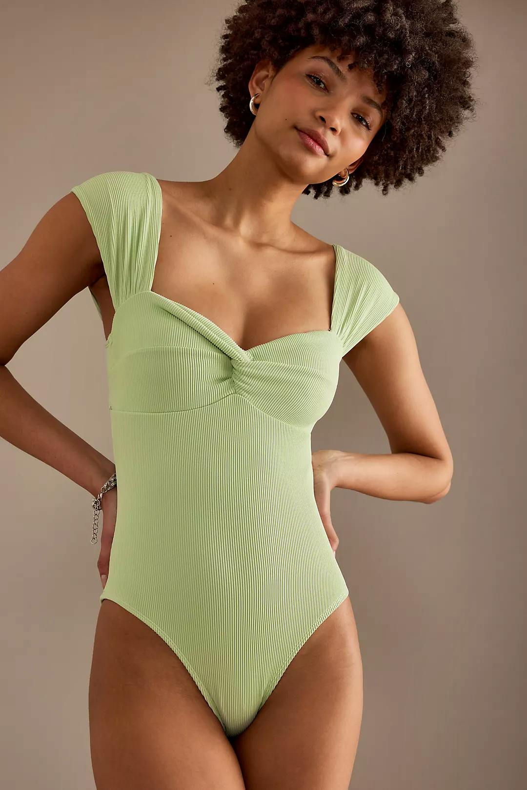 Anthropologie Charlie Holiday Peyton Sweetheart One-Piece Swimsuit, £74