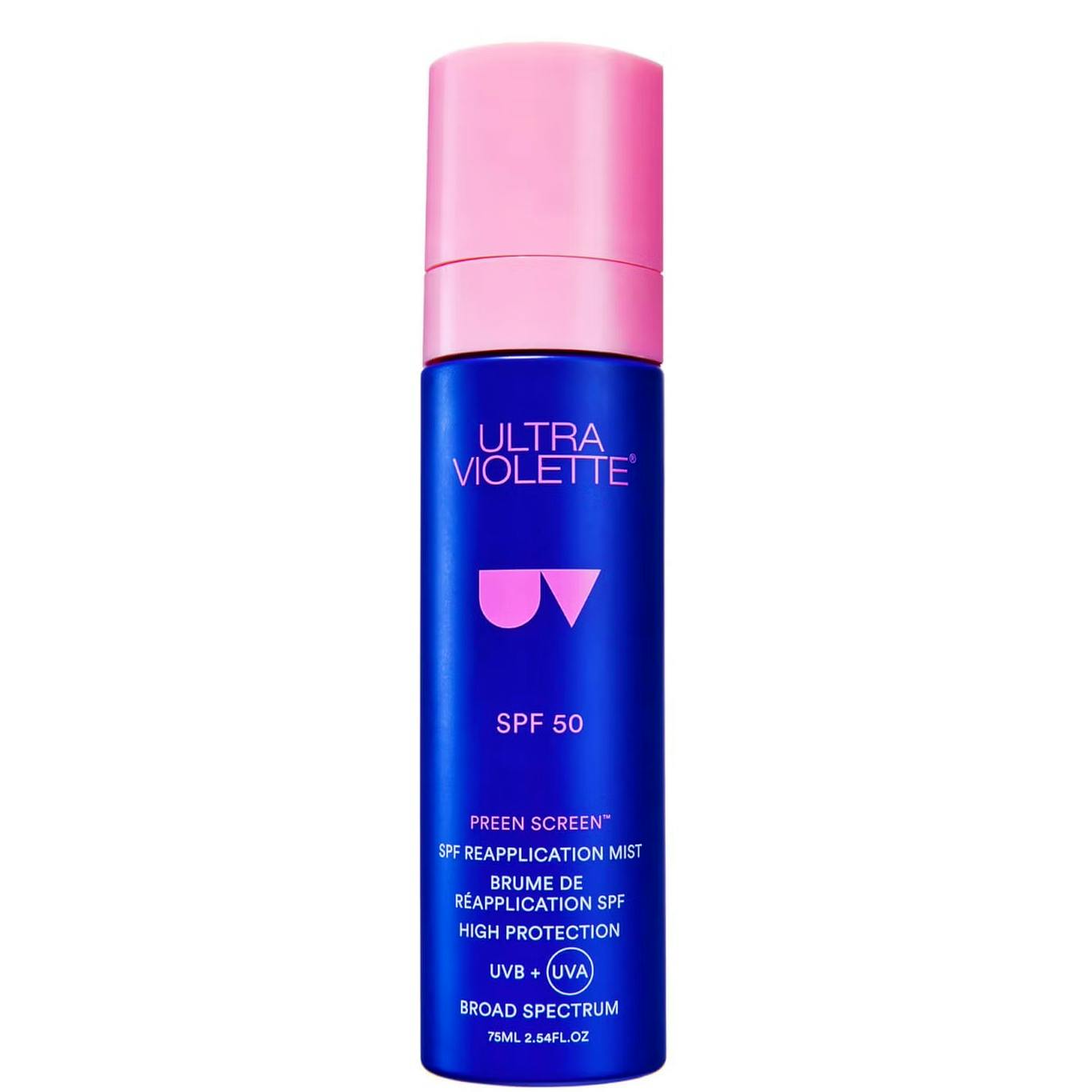 Ultra Violette Preen Screen SPF50 Reapplication Mist, £32