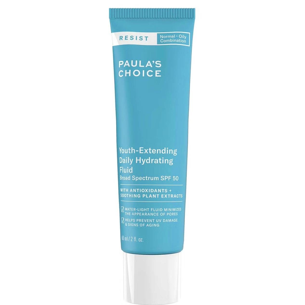 Paula’s Choice Resist Youth Extending Daily Hydrating Fluid SPF50, £39
