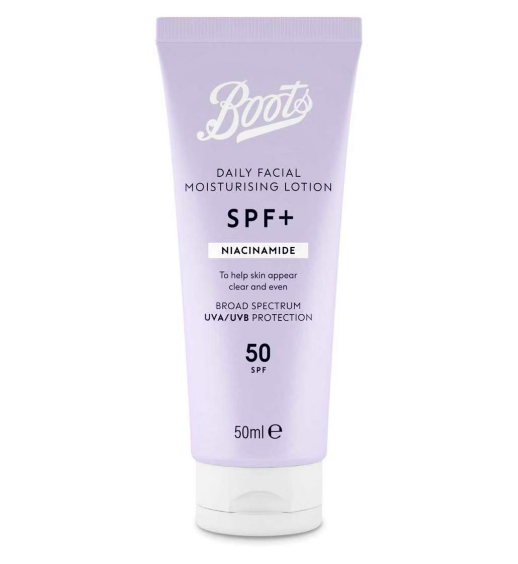 Boots SPF Miacinamide Moisturising Lotion SPF50, £8