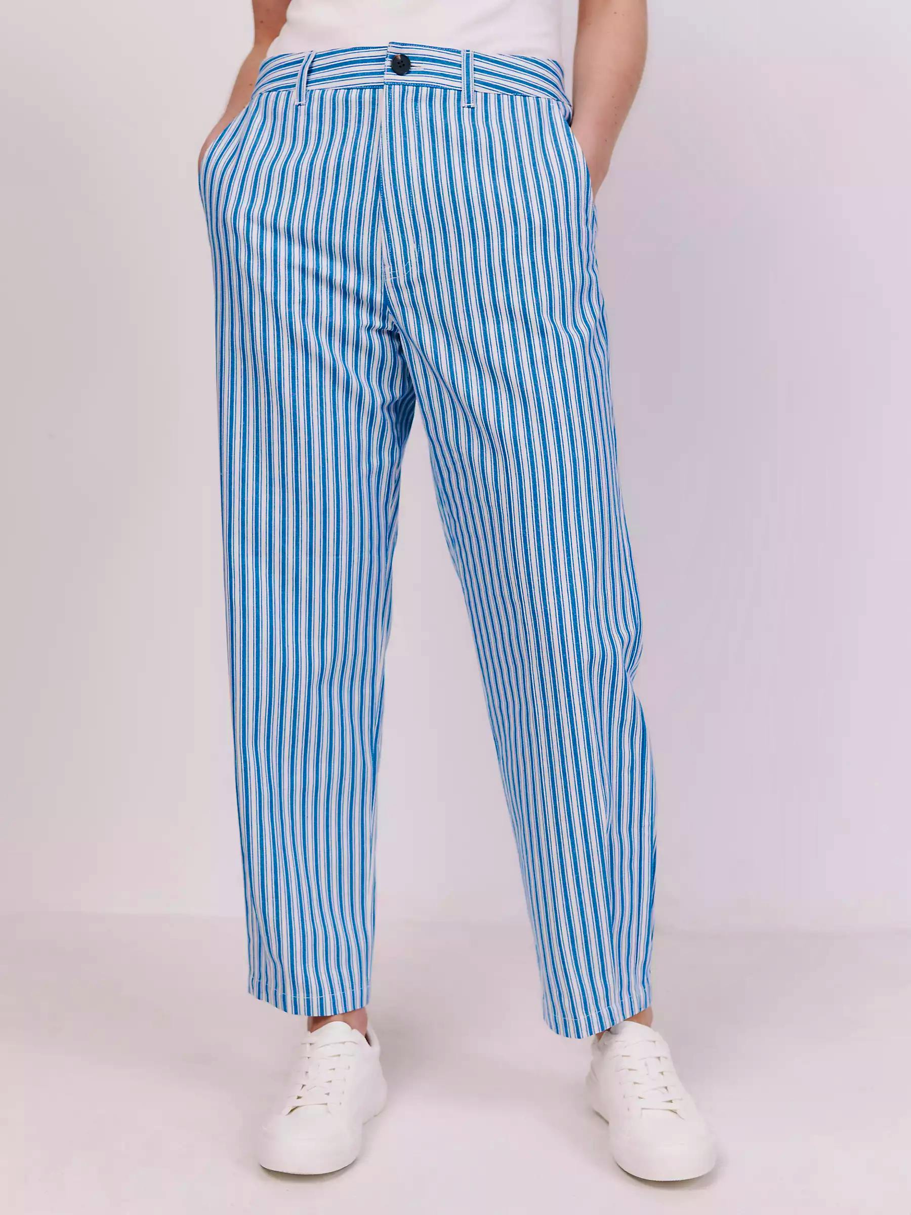 Vivere By Savannah Miller Joseph Stripe Tapered Trousers, £140