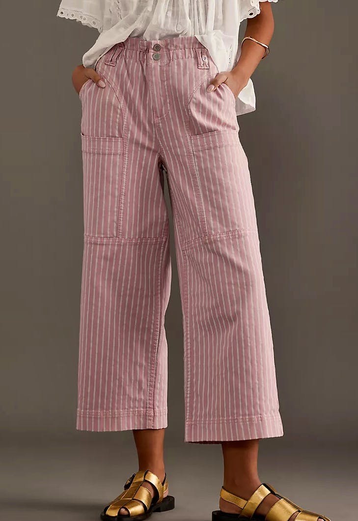 Anthropologie Seventy + Mochi Louis Wide-Leg Cropped Trousers, £95