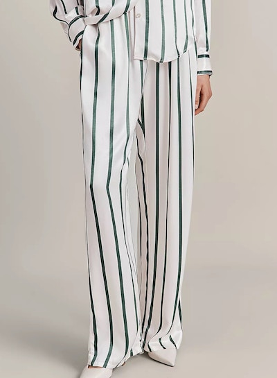 Ghost Imogen Satin Striped Trousers, £31.60 (Was £79)