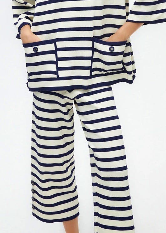 Wolf & Badger Striped Knit Pants, £179