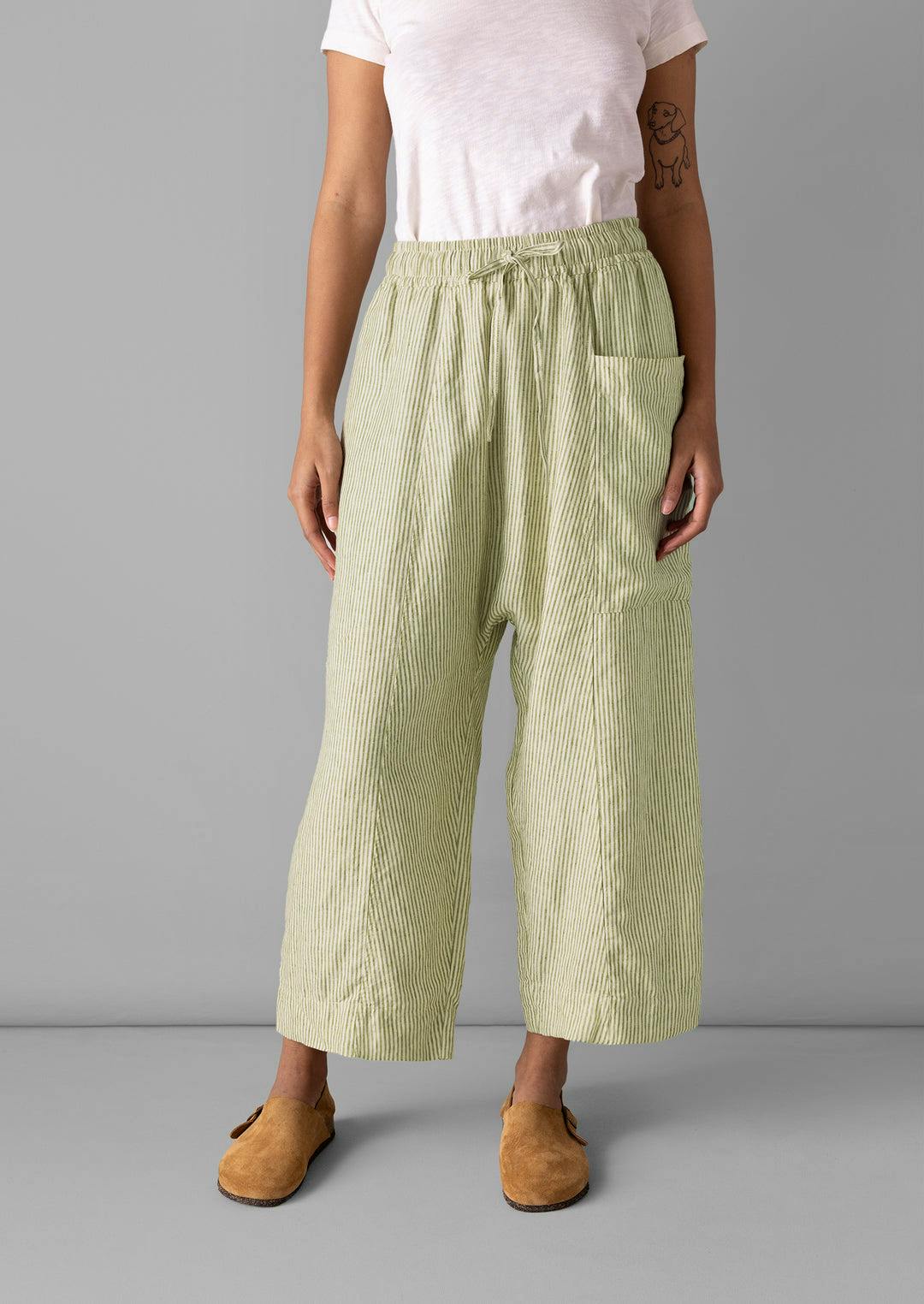 Toast Linen Stripe Pull On Trousers, £135