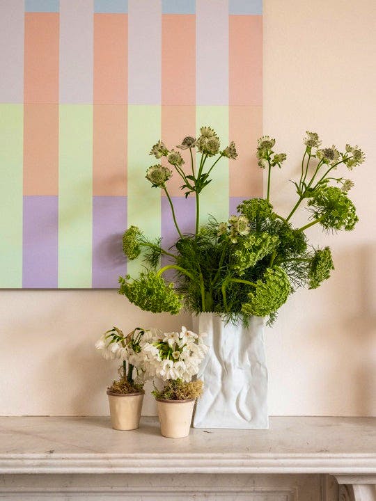 The Sette White Paper Bag Vase, £70