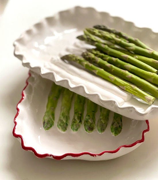 Marigold & Lettice Asparagus platter, £50