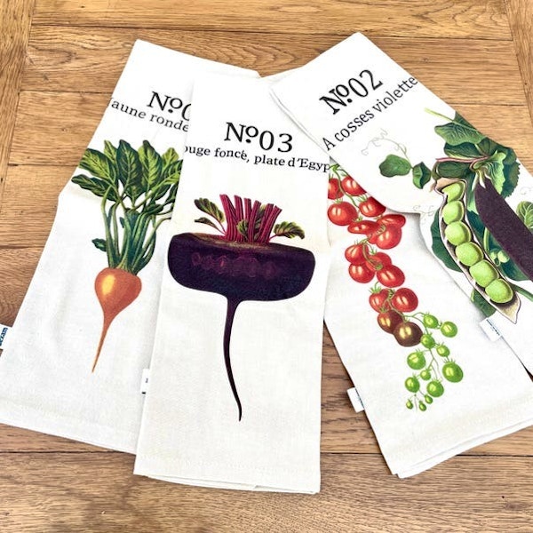 Dunelm RHS by Dexam Benary Vegetables set of four napkings, £20