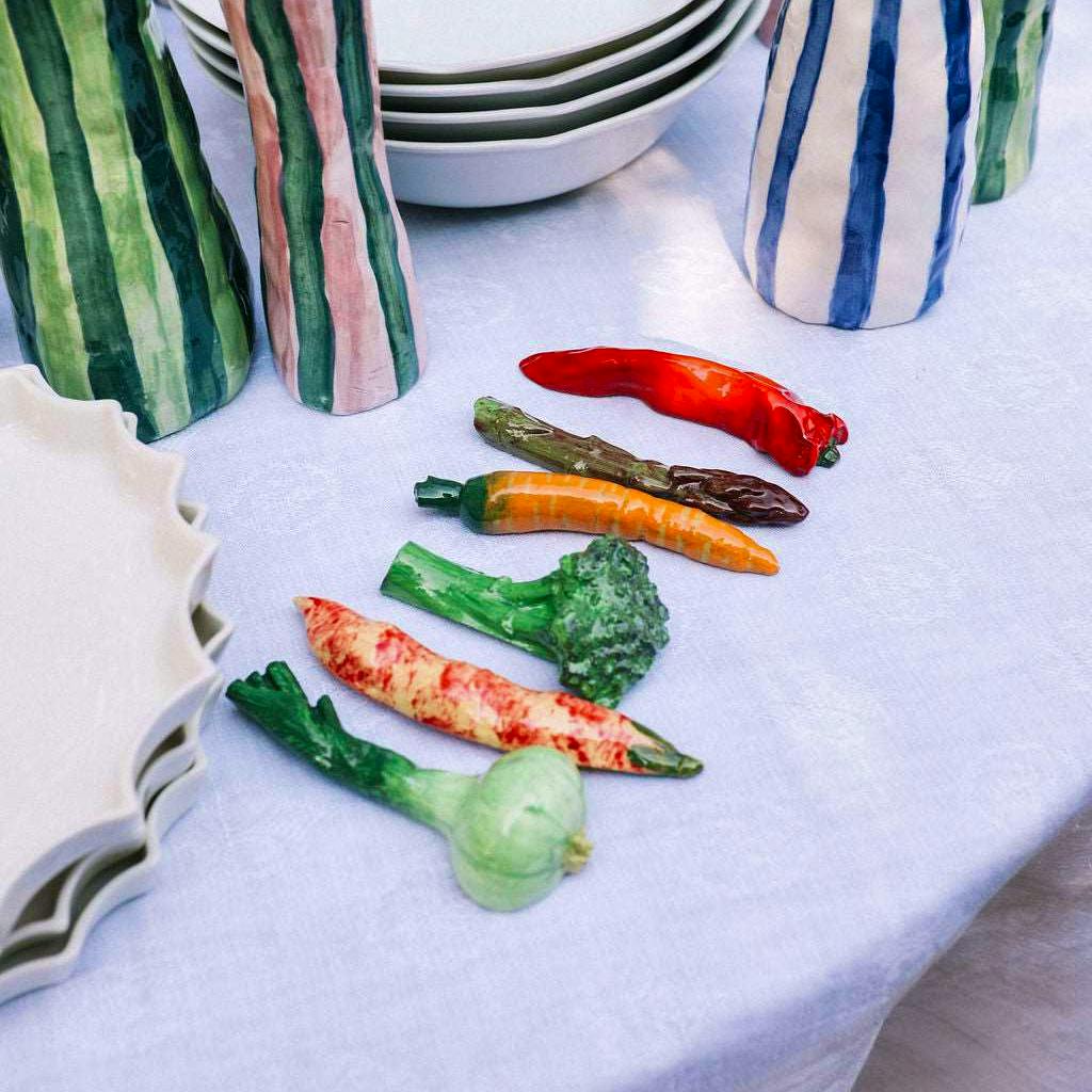 The Sette Vegetable cutlery rests, set of six, £80