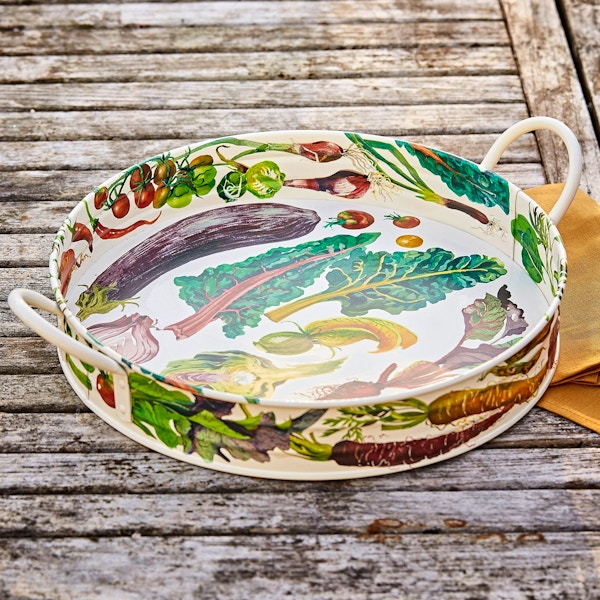 Emma Bridgewater Vegetable Garden large handled tin tray, £45