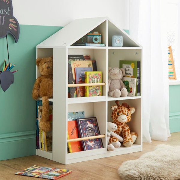 Dunelm Kids Daisy House Bookcase and Storage, £99