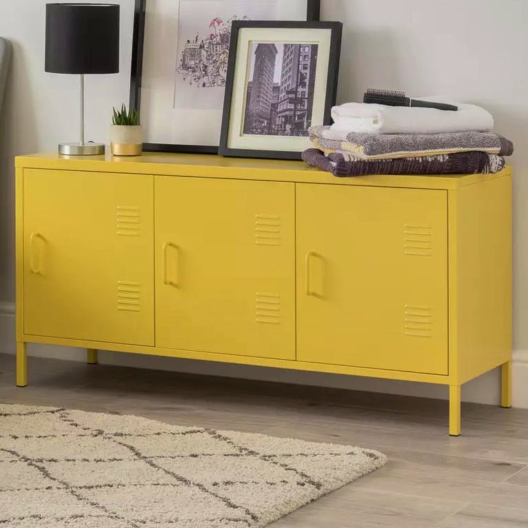 Argos Habitat 3 Door Locker – Mustard, £125