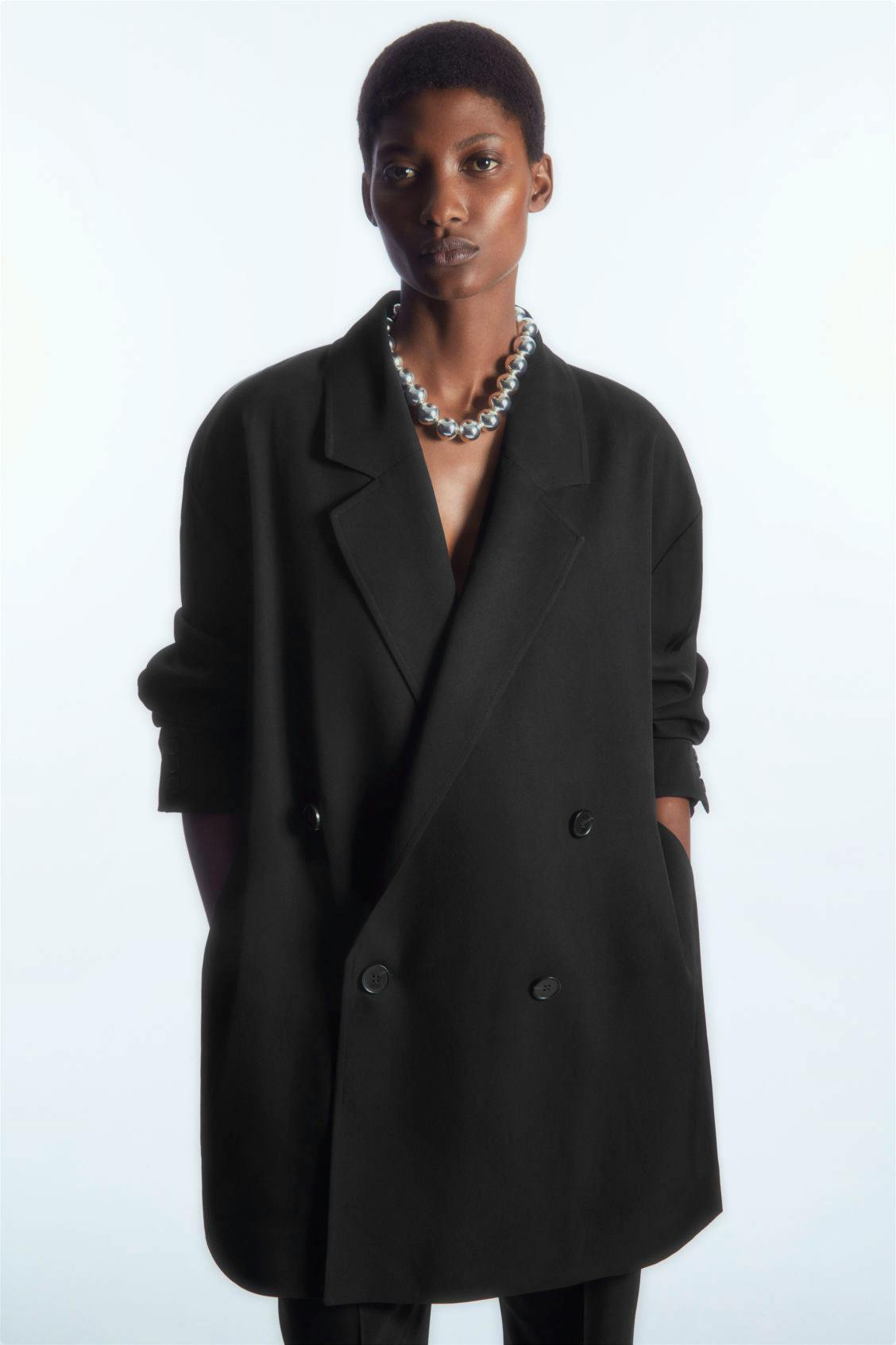 Cos Oversized Draped Double-Breasted Blazer, £135